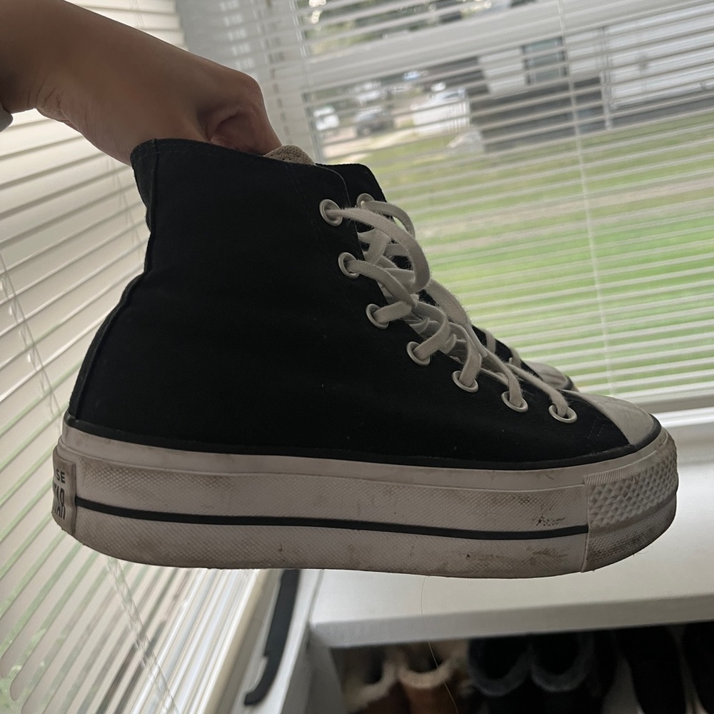 Converse Black High Top Platform